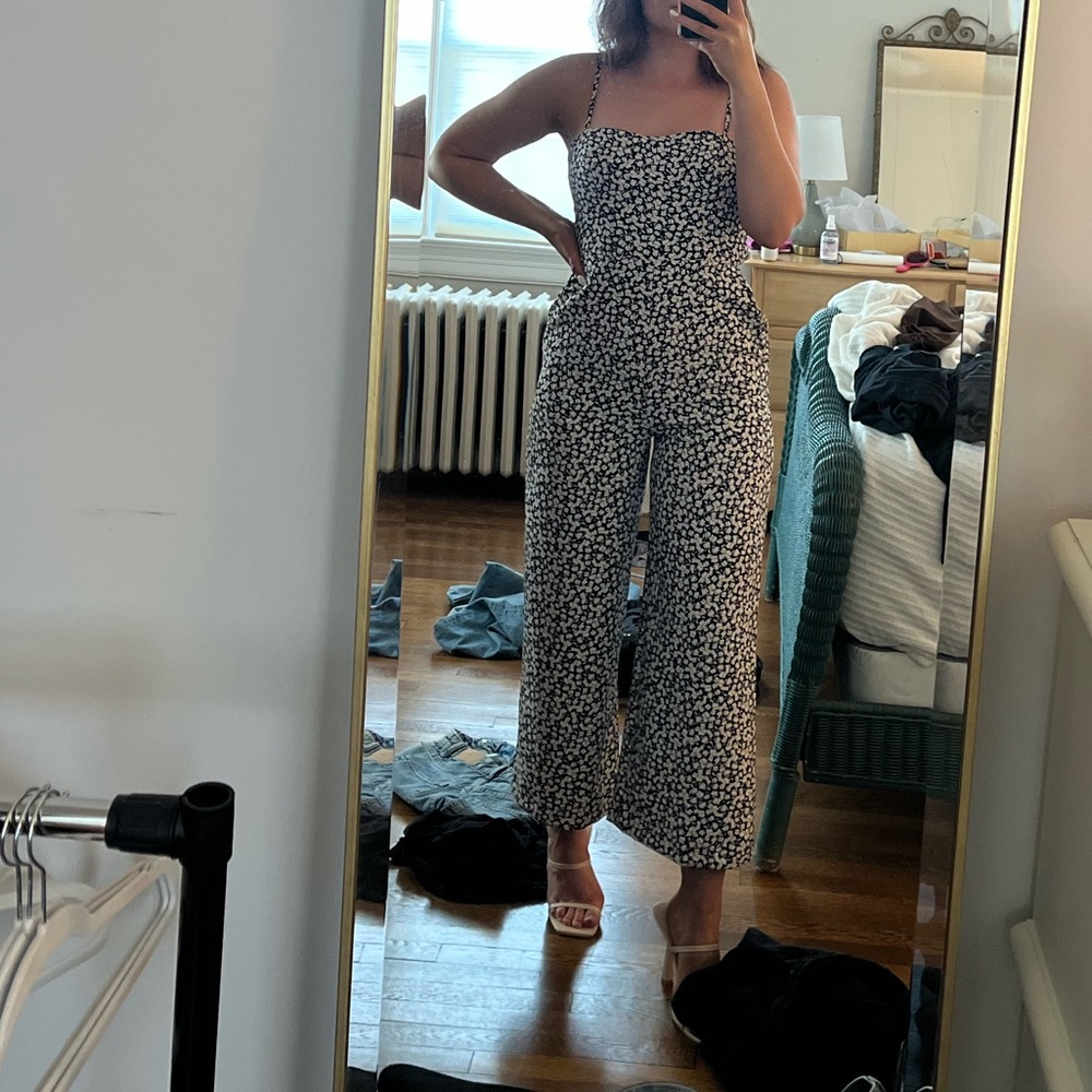 French Connection Black/White Jumpsuit